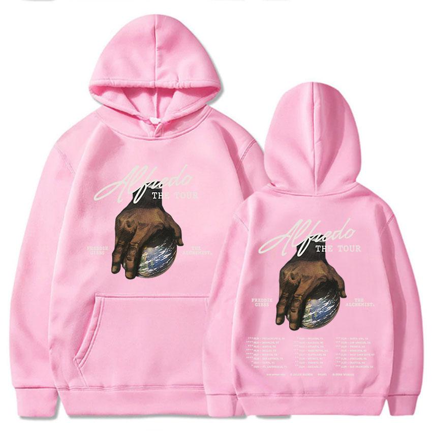 Толстовки Freddie Gibbs ALFREDO Tour Осень/Зима Свободные Толстовки с Капюшоном для Мужчин Теплый Флис Мужские Женские Пуловеры Уличная Одежда