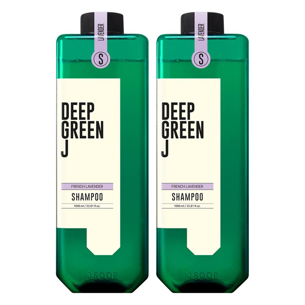 Deep Green J Aroma Мягкий Кислотный Веганский Шампунь Французская Лаванда 1л 2 шт.