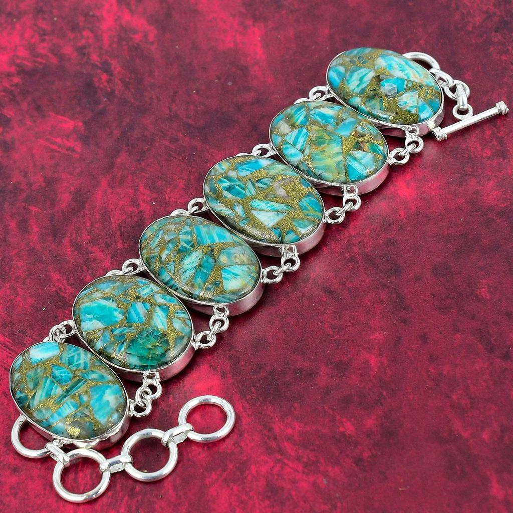 Медные ювелирные изделия из амазонита, браслет из амазонита, ювелирные изделия из стерлингового серебра 925 пробы, браслет из драгоценных камней, серебряные украшения ручной работы для любви