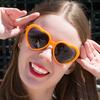 Женские солнцезащитные очки в форме сердца для пляжной вечеринки в стиле ретро Лолита Любовь Аксессуары