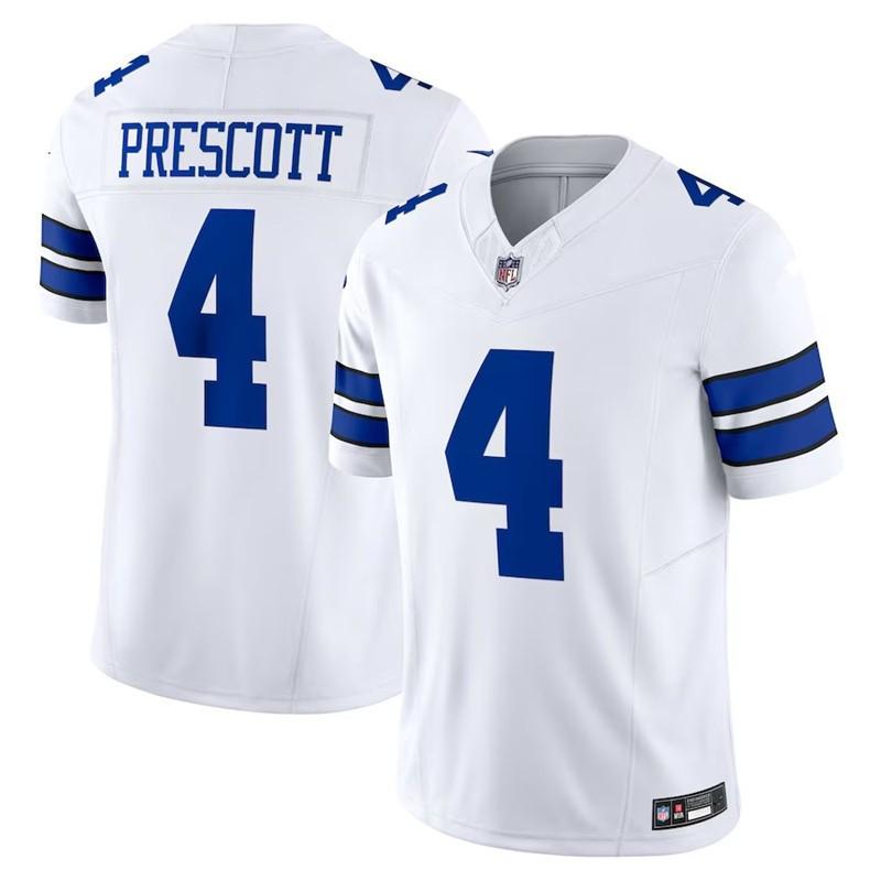 Dallas Cowboys 4 Prescott Football Jersey Men Sports Training Running Wear