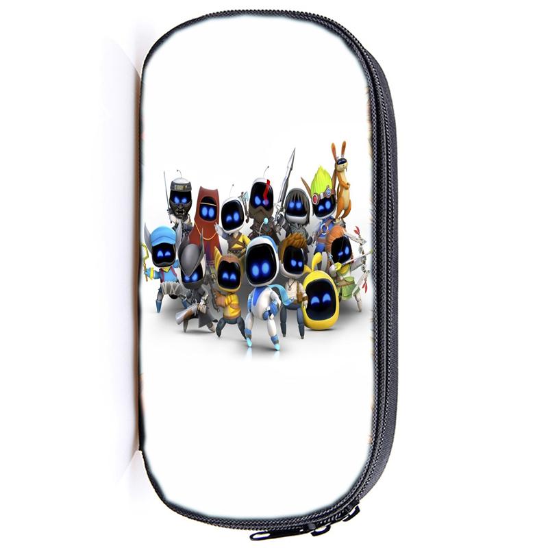 Пенал для карандашей Astro Bot Astronaut с застежкой-молнией, сумка-карандаш, функциональный портативный пенал с застежкой-молнией, канцелярские принадлежности для студентов