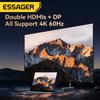 Essager 12 в 1 USB-концентратор типа C 4K 60 Гц док-станция для ноутбука HDMI-совместимый Dp Rj45 Sd Tf для Macbook Air Pro адаптер-сплиттер