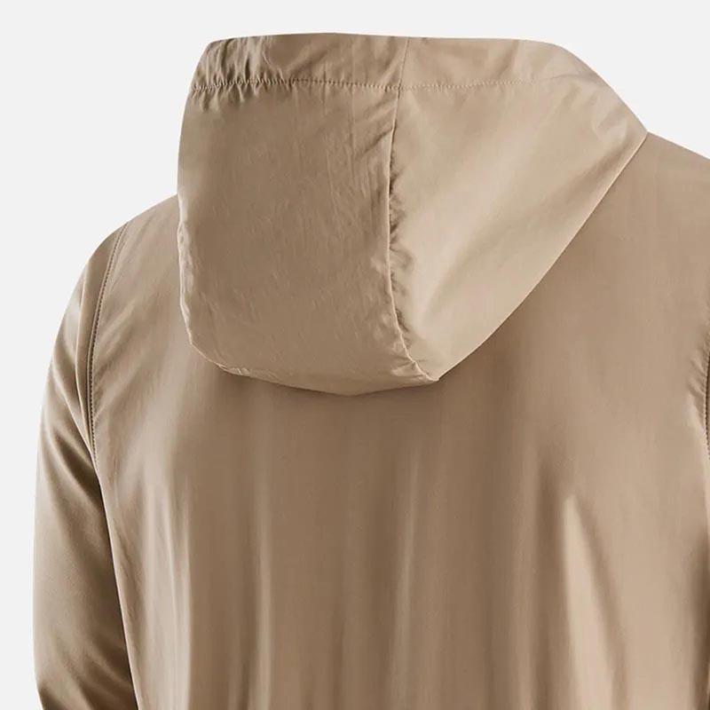 Nike Флисовая спортивная куртка с капюшоном, мужские куртки цвета хаки FB8823-247