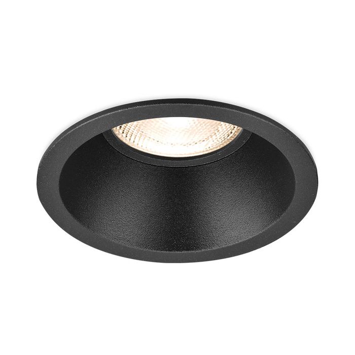 Support de spot Tetra S1 rond noir MR16 GU10/GU5.3