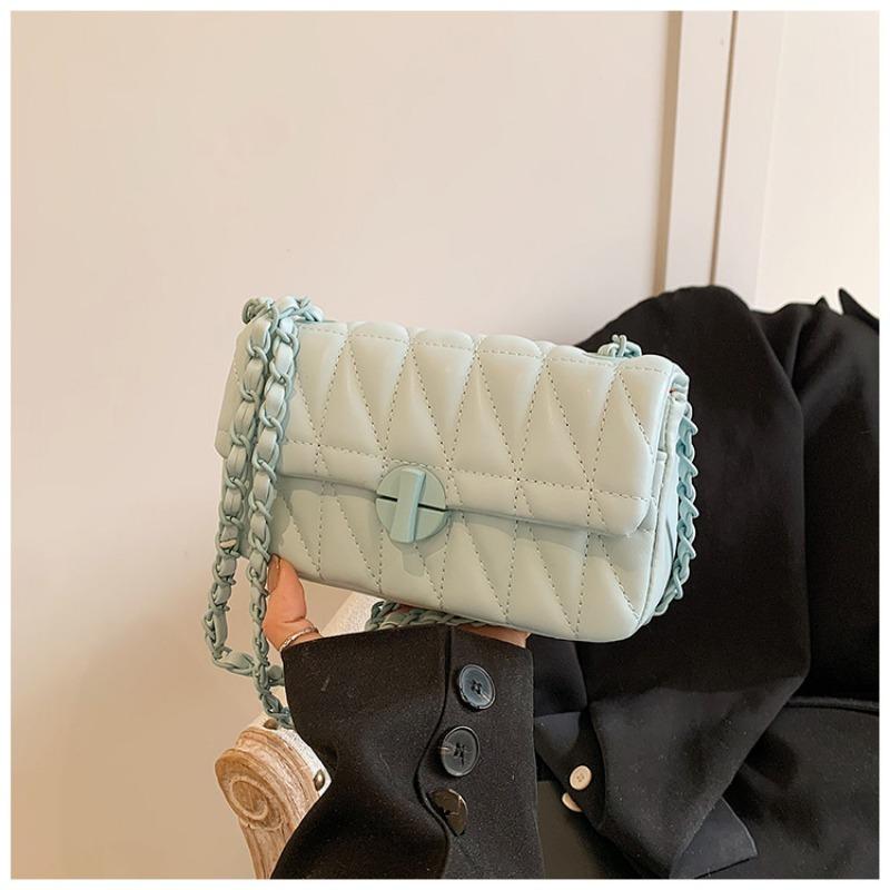 Маленькая сумка премиум-текстуры женская весенне-летняя универсальная новая модная нишевая сумка-мессенджер сумка на цепочке с бриллиантами