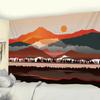 Mountain Sunrise Home Art Wall Hanging Office Living Room Tapestry Home Wall Decoration Tapestry