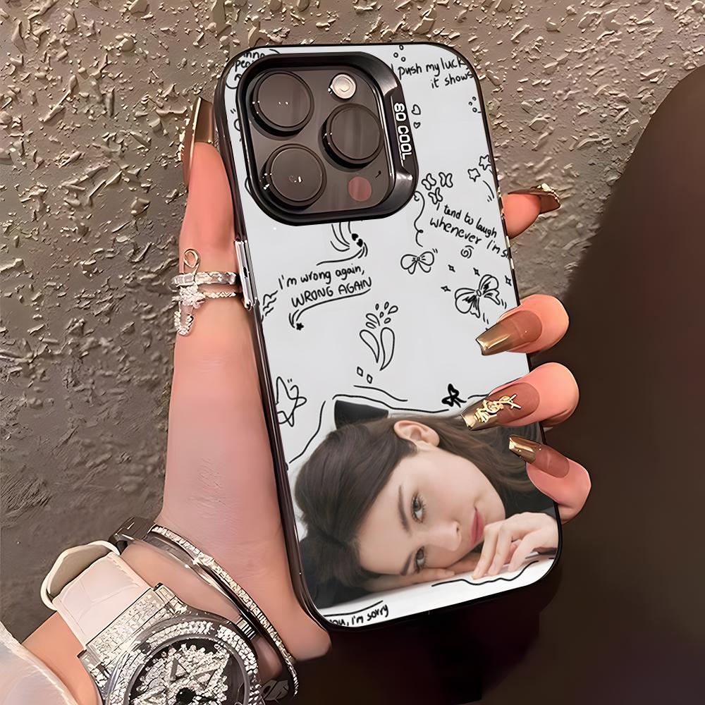 Singer G-Gracie Abrams Phone Case For IPhone17 Air 16 15 14 Plus 13 12 11 Pro XS Max Silver Black Bumper Case