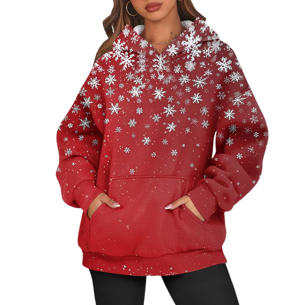 Женские модные повседневные универсальные повседневные толстовки с круглым вырезом, топы с длинными рукавами и принтом