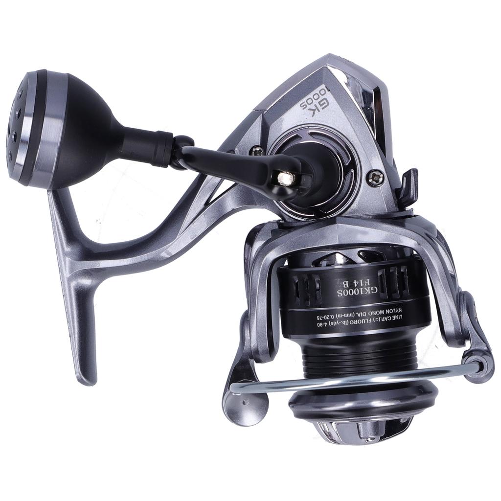 Безынерционная катушка с 13+1 подшипниками 5.2:1 Передаточное число Складная ручка Рыболовная катушка Рыболовный аксессуар(GK1000S )