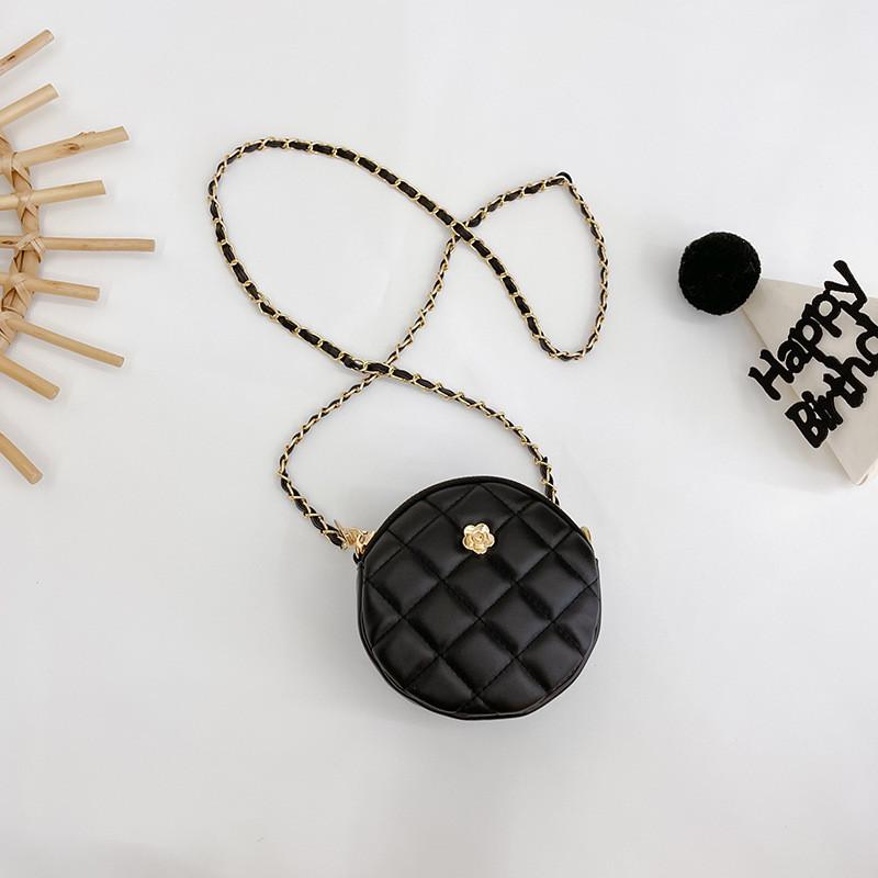 Узор Линг Сетка Мода Девочки Сумка Кроссбоди Стильная Цепочка Кошелек Сумка Круглая