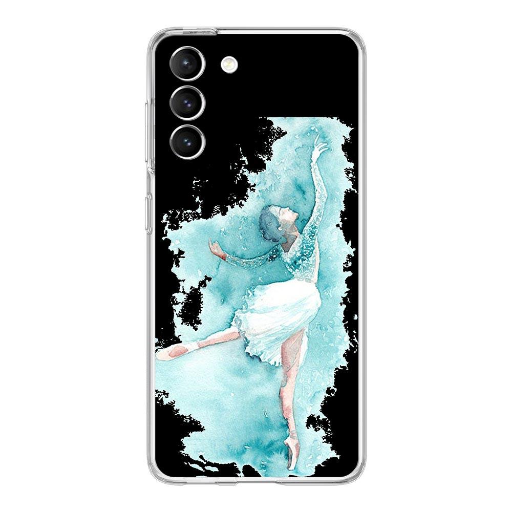 Простой чехол для телефона с балетным лебедем для Samsung Galaxy S23 S22 5G S20 Ultra S21 FE 5G S10E S9 S8 S10 Plus Мягкая задняя крышка