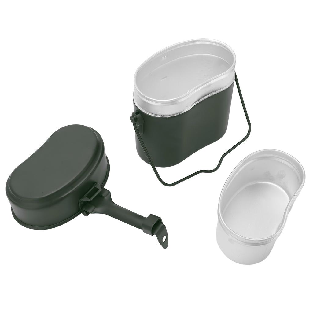 Military Mess Tin Multifunction Nonslip Durable Food Grade Aluminium 180 Celsius Temperature Resistant