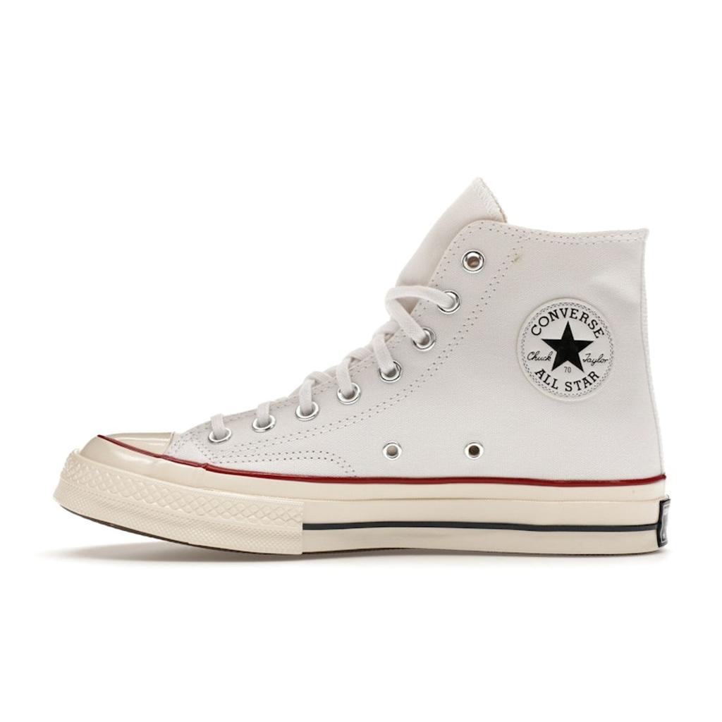 Converse Chuck 70 Hi Ivory Unisex Sneakers White Red 162056C
