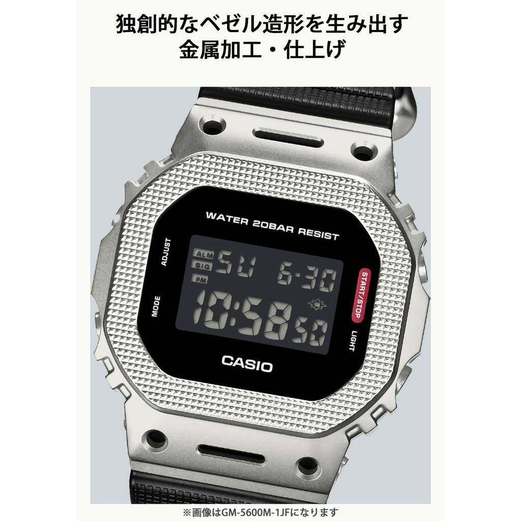 Casio Мужские часы G-Shock с металлическим покрытием, Экологичные материалы GM-2100BM-1AJF, Черные, Оригинальная японская модель