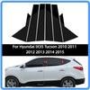 Glossy Black Pillar Post Door Trims Window Cover Stickers Accessories Fit For Hyundai IX35 Tucson 2010 2011 2012 2013 2014 2015