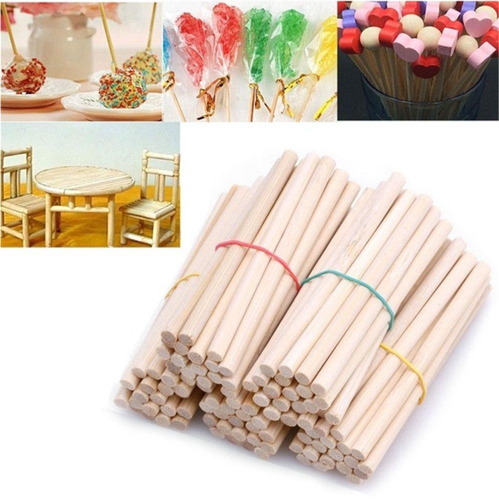 10PCS Woodworking Round Wooden Rods Birch Educational Toys New Wooden Diy Craft