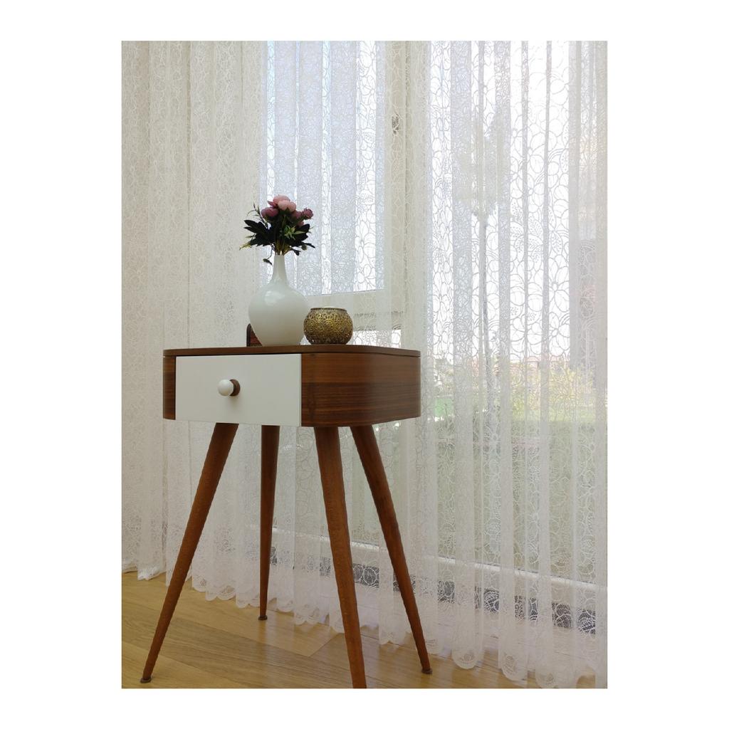 Специальная вязаная занавеска из текстурного тюля, 600x250, редкая батарея, 1/2