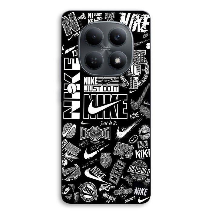 Чехол Для Xiaomi Redmi Note 15 5g Логотип Nike air Граффити Черно-белый Maniacase