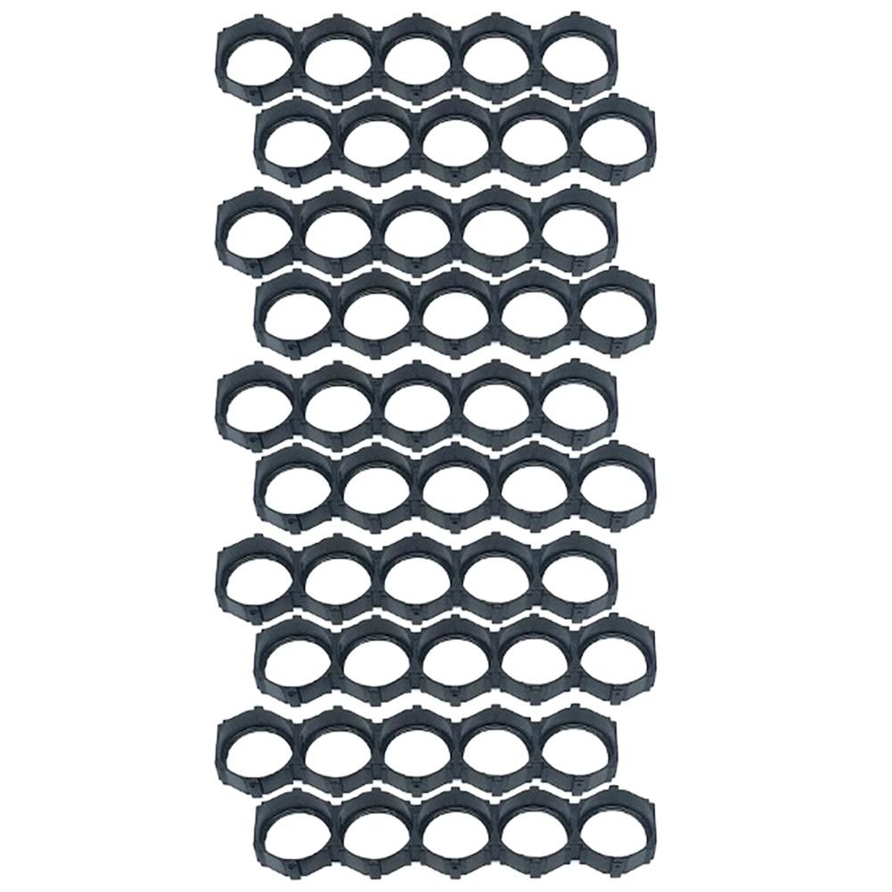 10pcs For 21700 Cell Holder Brackets Plastic Frame ABS+PC Black Design