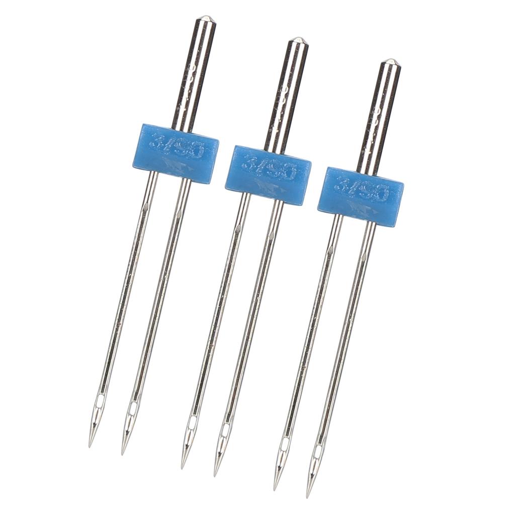 3 шт., двойные иглы, булавки из нержавеющей стали, нитки и крючки, швейные аксессуары