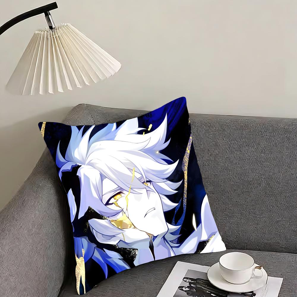 PPhainon HonkaiI Star Rail Game Cushion Cover Pillowcase Ultra Soft Skin Friendly Fabric Cloud Like Comfort Concealed Zipper
