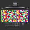 RGB большой 90x40 см офисный коврик для мыши светодиодный игровой коврик для мыши клавиатура компьютер геометрический стол подушка для планшета ПК коврик для ноутбука