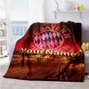 Fc Bayern München 11 Personalized Text Blanket Cozy Personalized Blanket Durable Comfort Great for Bed Bedding Chair Home Decor