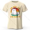 Мужская футболка с принтом «I Am Not Fat I Am Fluffy» из 100% хлопка, свободные футболки с юмористическим принтом для женщин, летние топы, уличная одежда Kawaii