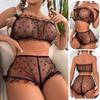Sexy Underwear Chest-wrapped Underwear Set Pajamas Women's Love Printed Loungewear Set