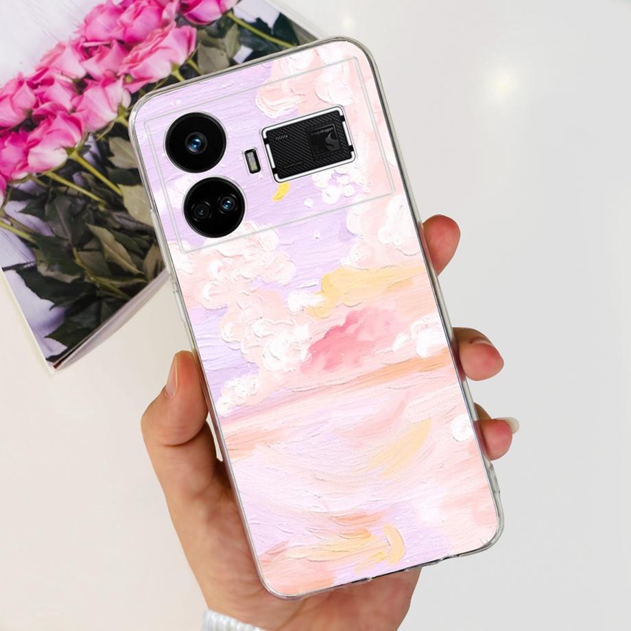 Для Realme GT5 240 Вт / GT3 / GT Neo 3 / GT Neo 5 Чехол Милый Мультяшный Роскошный Мягкий Силикон Прозрачный Чехол для Телефона Задняя Крышка Capas