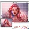 Diamond Embroidery Cartoon Girl Avatar 5D DIY Diamond Painting Cross Stitch Rhinestone