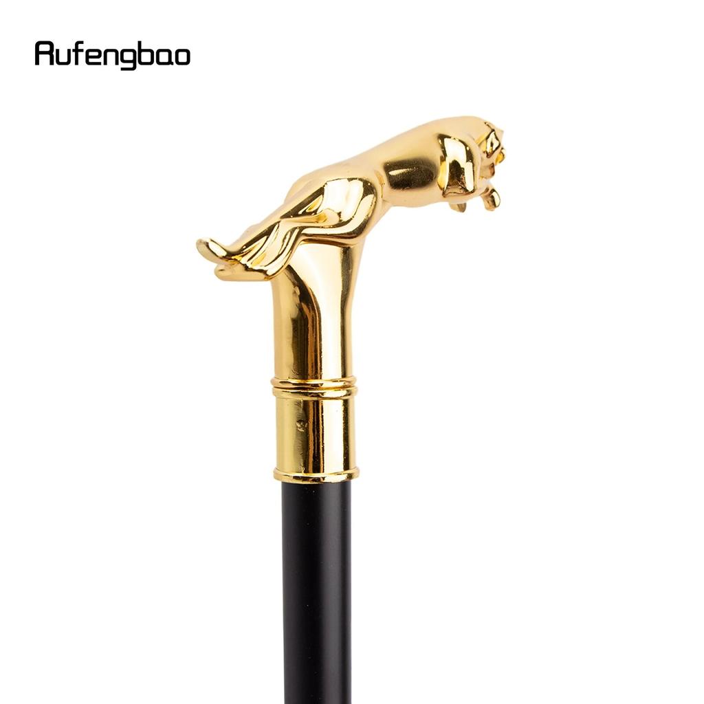 Роскошная золотая леопардовая трость с хвостом, модная трость для вечеринки, декоративная трость, элегантная ручка-трость, трость 93 см