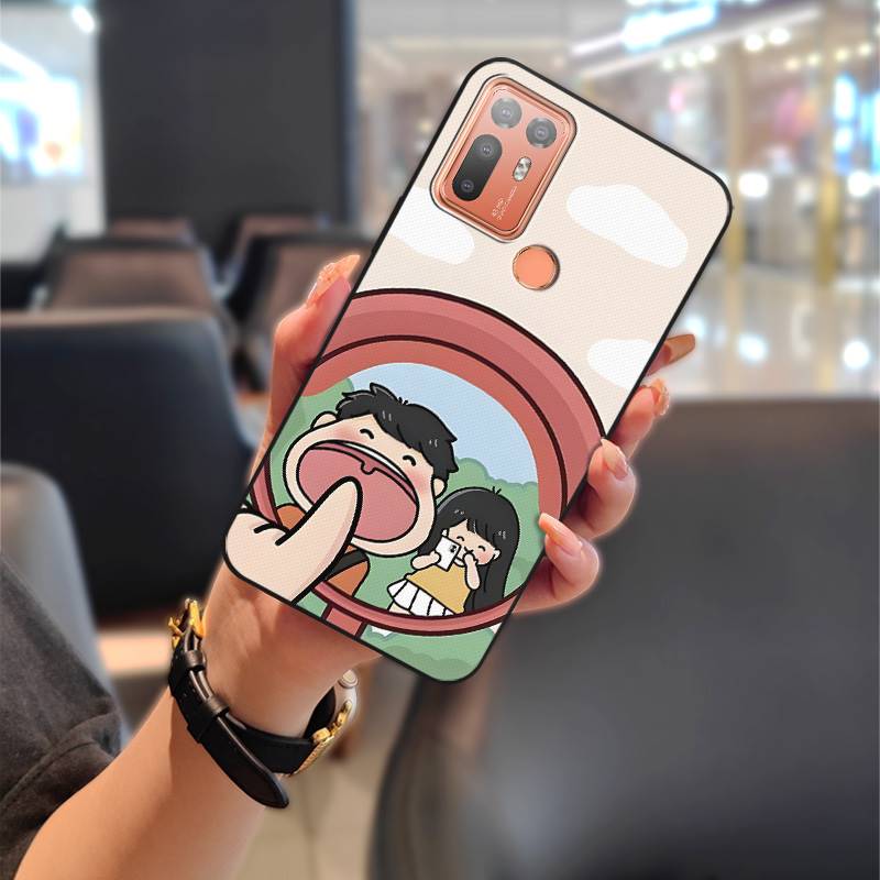 Милый грязеотталкивающий чехол для телефона для HTC Desire 20 Plus/D20+ для пары Водонепроницаемый мягкий чехол Прочный мультяшный Полная защита ТПУ