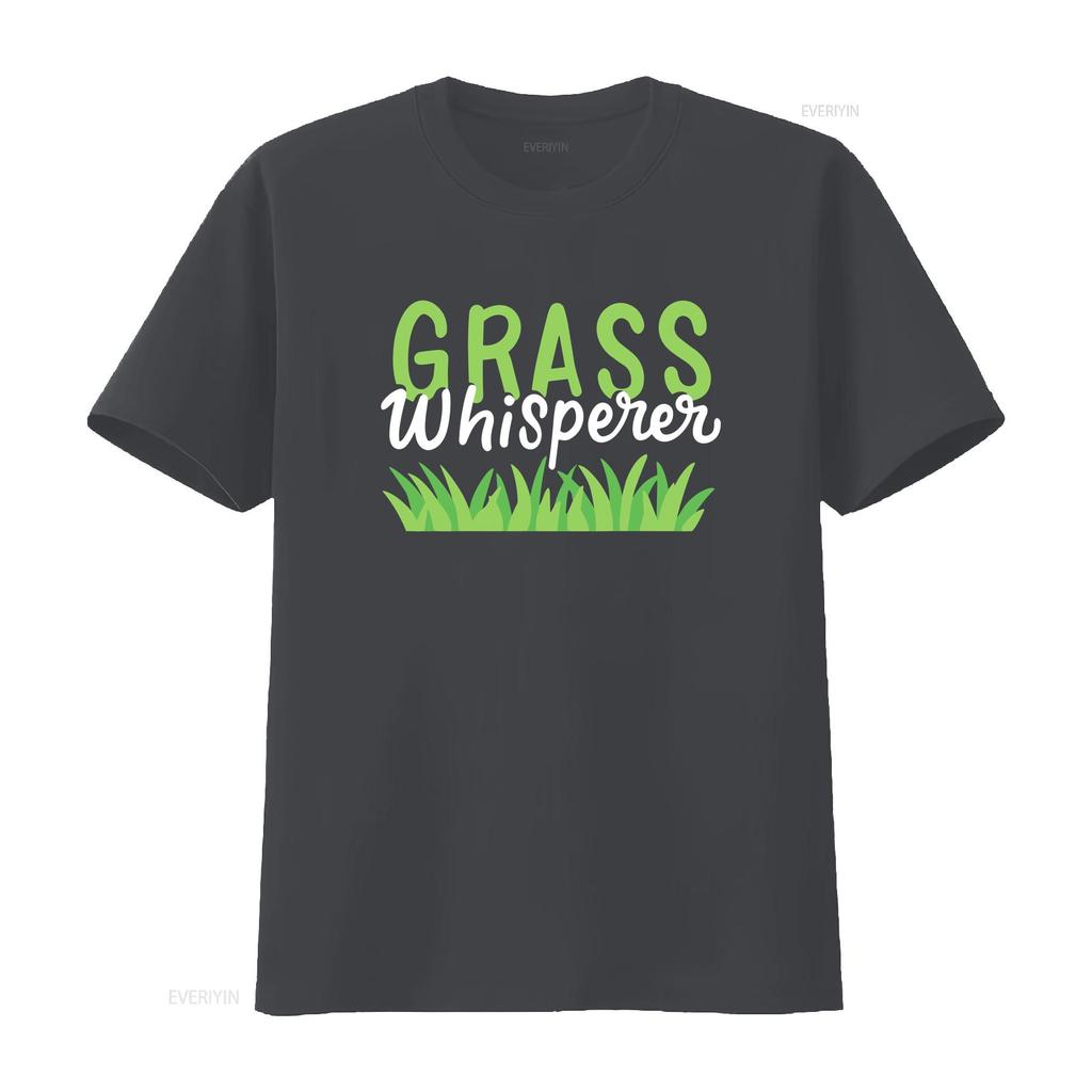 Lawn Mowing T Shirt Care Mower Grass Whisperer  vintage Washed Slightly Versatile fashion designer clothes Stretched Soft