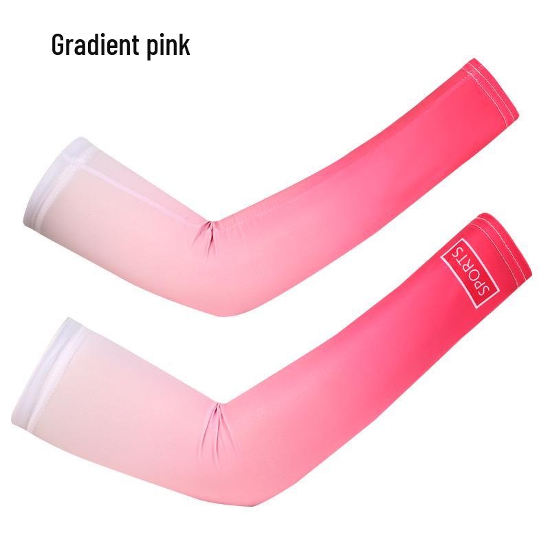 Ice Silk Sun Protection Arm Sleeves for Men & Women - Loose-Fit, Plus Size, Ideal for Summer Sports & Driving