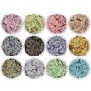 May Brown Diamon Laser Gel Nail Glitter 12-Piece Set M10177, Mixed Colors, 1 Set