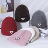 Women's Winter Warm Knitted Hat Korean Style Trendy Casual Versatile Student Couple Wool Hat Windproof Ear Protection Cold Hat