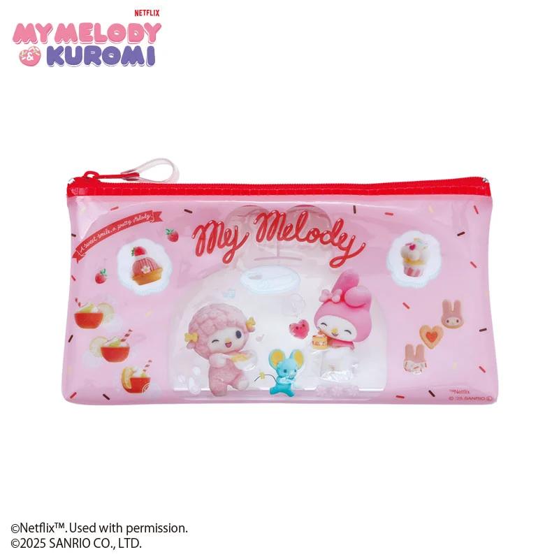 Sanrio Netflix MY MELODY & KUROMI Пенал прозрачный My Melody Япония НОВЫЙ