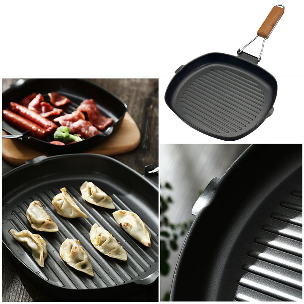 Сковорода-гриль с антипригарным покрытием, большая сковорода, сковороды для приготовления в помещении, сковороды для стейков, сковороды для приготовления пищи, подходят для стейков и бекона