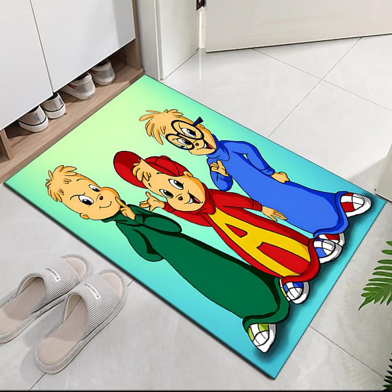 Alvin and the Chipmunks Printed Carpetrugfor Office Chair Living Room Bedroom Kitchen Room Decor Gifts