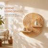 Irregularly Shaped Wall-Mounted Planter Shelf Boho Style Floating Shelf Storage Rack  Living Room