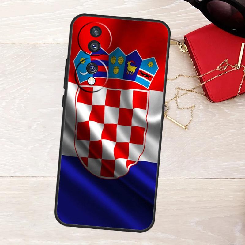 Чехол Флаг Хорватии Для Honor 200 400 Pro 50 70 90 Lite X9a X9b X9c X9d X8a X8b X8c Magic 5 6 7 8 Pro Обложка