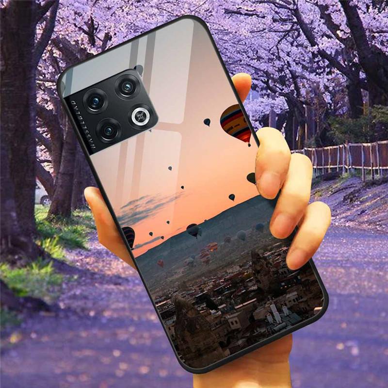 For OnePlus 10 Pro 5G Case 6.7'' Tempered Glass Starry Marble Hard Back Cover for One Plus 10Pro Funda Capa Oneplus10pro Coque