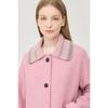Benetton Шерстяное пальто с вязаным воротником Bact64561