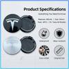 4Pcs 60mm Car Wheel Center Hub Caps Badge Accessories For Tesla Model 3 Model S Model X Model Y Roadster Performance Decor