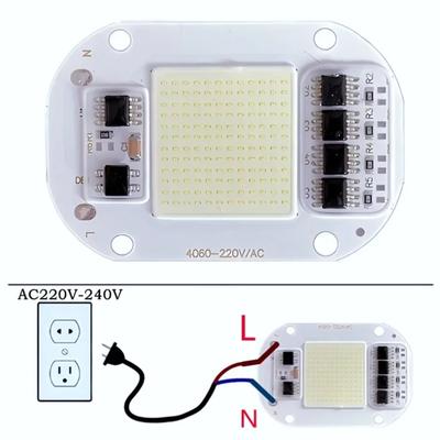 Светодиодный COB чип 50 Вт AC220V Источник света Не требует драйвера для светодиодных ламповых бусин Прожекторная лампа Точечный светильник Высокояркий чип