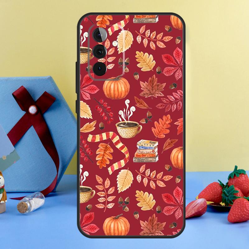 Осенние Листья Падают Лиса Тыква Чехол Для Samsung Galaxy A53 A33 A23 A52 A32 A22 A12 A51 A71 A15 A25 A13 A14 A34 A54 Чехол