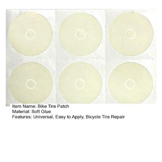 6 шт./лист заплатка для ремонта велосипедной шины бесклеевая универсальная заплатка для ремонта проколов на горном шоссейном велосипеде MTB внутренняя камера аксессуары для велосипеда