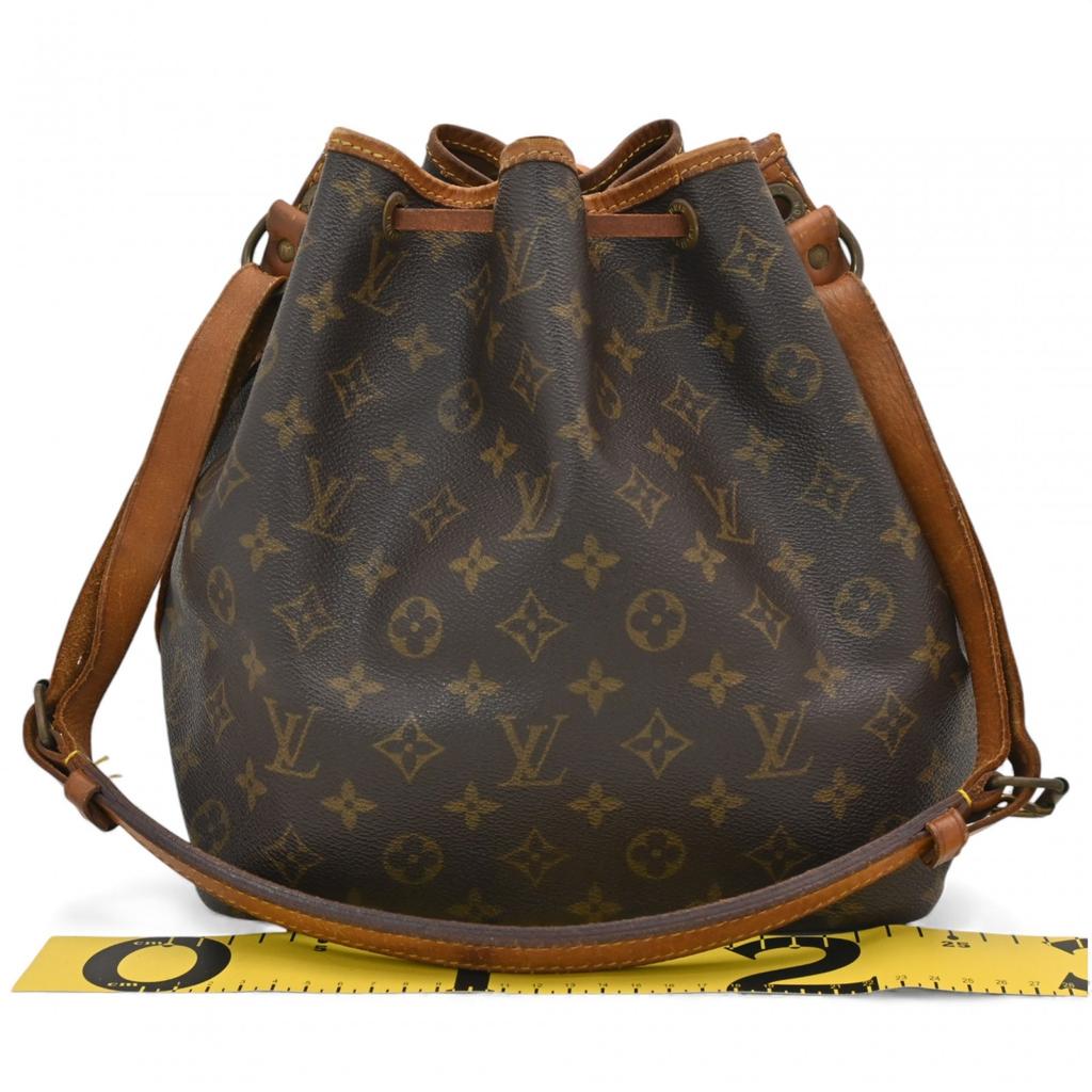 Auth LOUIS VUITTON Monogram Petit Noe Shoulder Bag M42226 Lv9919zv